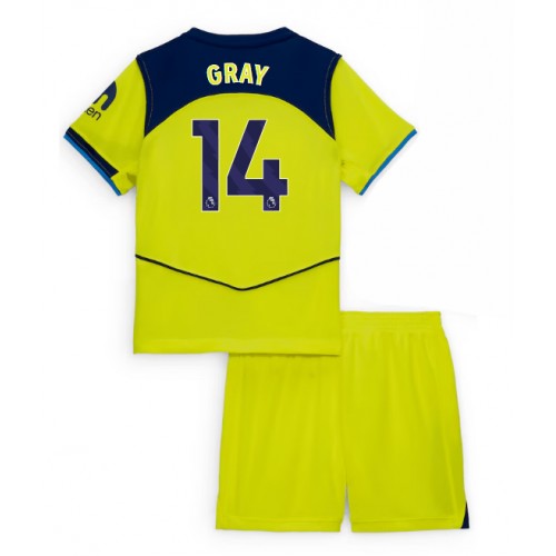 Stroje piłkarskie Tottenham Hotspur Archie Gray #14 Koszulka Trzeciej dla dzieci 2025-26 Krótki Rękaw (+ szorty)